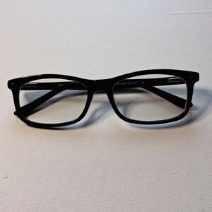 EYEBUYDIRECT Mandi M Black Eyeglasses Frames 54-17-140 C3 Square Wayfarer Style